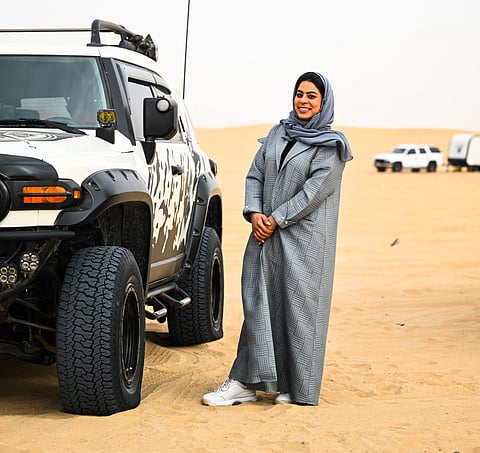 Sara Al Zaabi will take part in the 43rd Gulf News Overnighter Fun Drive as a navigator.