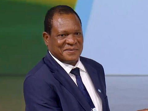 Dr Anxious Jongwe Masuka from Zimbabwe wins the Best Minister Award at the World Governments Summit in Dubai on Thursday.