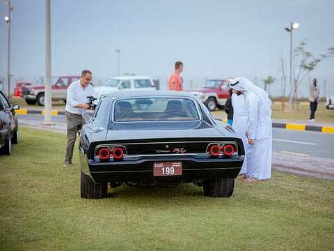 More than 400 vintage vehicles are on display at the Sharjah Classic Cars Festival.