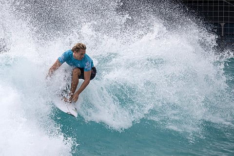 Australia's Ethan Ewing had competed during the Surf Abu Dhabi Pro on February 16, 2025.
