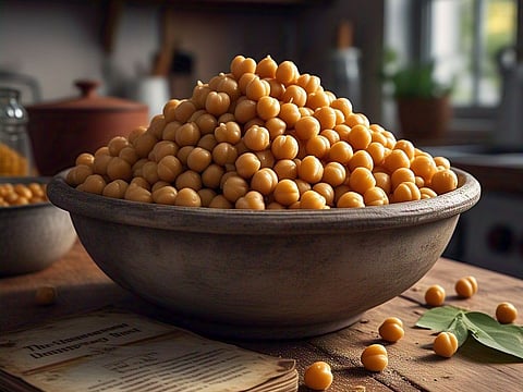 A single cup of cooked chickpeas delivers a strong dose of protein, fibre, and key vitamins and minerals.