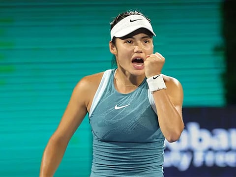 Emma Raducanu was down 2-0 in the first set against Karolina Muchova on Tuesday when she approached the umpire, then briefly took refuge behind the umpire’s chair.