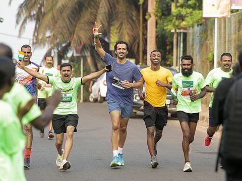 Abdulla Bin Touq Al Marri, Cabinet Member and UAE Minister of Economy, participated in the ‘Year of Community Run in Kerala.