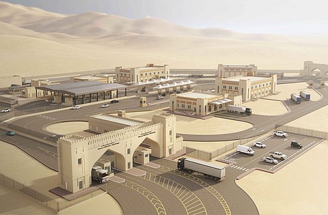 Covering an area of 1 million square meters, the border post consists of 19 buildings.