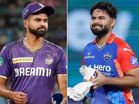 Shreyas Iyer (left), who led Kolkata Knight Riders to the title in 2024, and Delhi Capitals skipper Rishabh Pant have moved to new teams, creating space for new leadership in both the Indian Premier League teams.