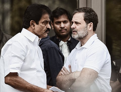 Congress leader Rahul Gandhi with General Secretary KC Venugopal. KC Venugopal calls all the shots as the organisation is now left with no ground cadre.