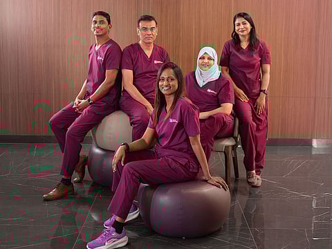 The medical team that helped the 26 year old mum deliver a baby.