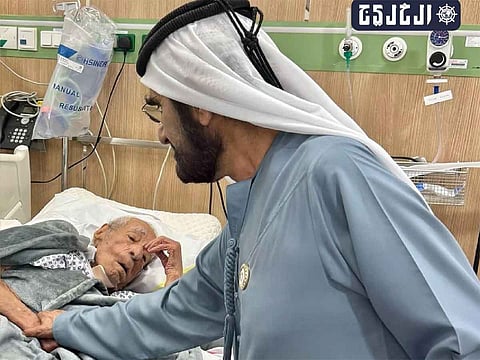 Sheikh Mohammed visits Mohammed Abdullah Al Suwaidi