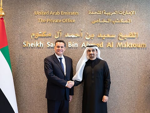 From left: Luciano Vital, CEO of Vital Holding; Hisham Al Gurg, CEO of Seed Group and The Private Office of Sheikh Saeed bin Ahmed Al Maktoum