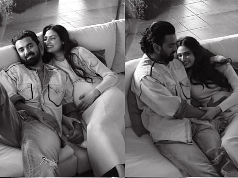 Bollywood actress Athiya Shetty flaunts baby bump in a shoot with cricketer husband KL Rahul
