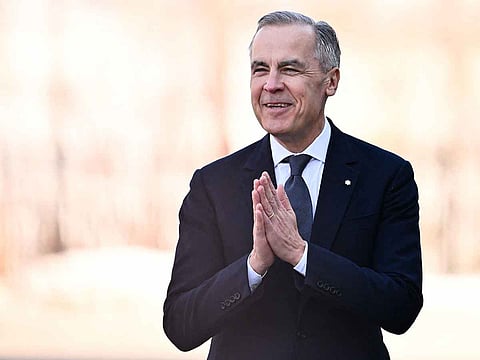 Mark Carney is seen after his swearing-in ceremony as Canada's 24th Prime Minister at Rideau Hall on March 14, 2025 in Ottawa, Ontario, Canada.