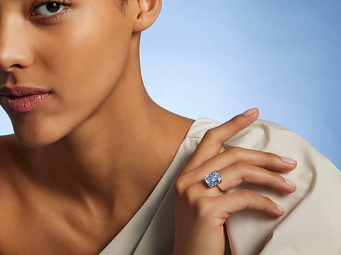Here's a look at the blue diamond which will soon make its way to the UAE