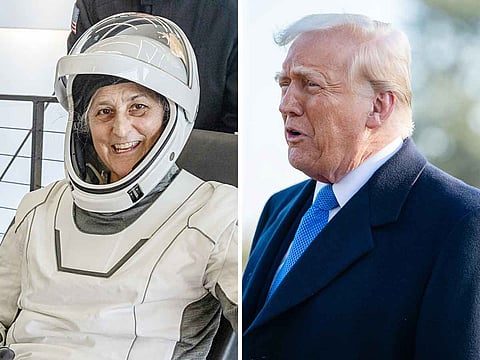Sunita Williams and Donald Trump.