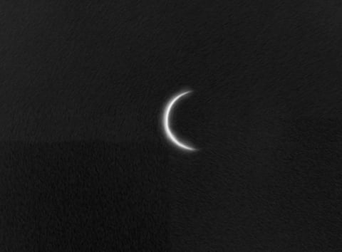 The event took place at 9:18 a.m. UAE time, as Venus aligned between Earth and the Sun.