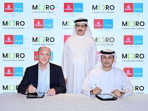 The agreement was signed in the presence of Saeed Mohammed Al Tayer, MD & CEO of Dubai Electricity and Water Authority (DEWA) by Michael Doersam, the Emirates Group’s Chief Financial & Group Services Officer and Eng. Marwan Bin Haidar, Vice Chairman & Group CEO of Digital DEWA.