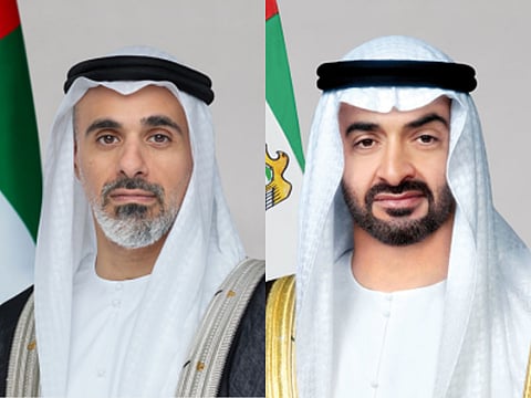 President His Highness Sheikh Mohamed bin Zayed Al Nahyan, in his capacity as Ruler of Abu Dhabi, Sheikh Khaled bin Mohamed bin Zayed Al Nahyan, Crown Prince of Abu Dhabi and Chairman of the Abu Dhabi Executive Council.