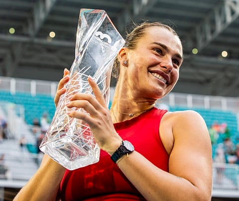Sabalenka clinched maiden Miami Open title
