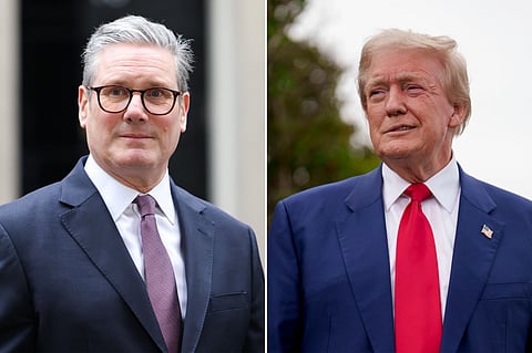Keir Starmer and Donald Trump discussed "productive" talks.