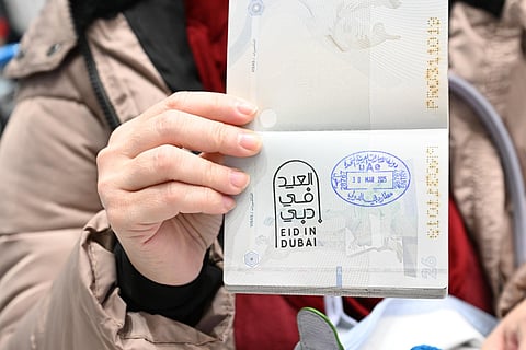 Watch: Dubai welcomes Eid Al Fitr 2025 visitors to UAE with special Eid stamp on passports