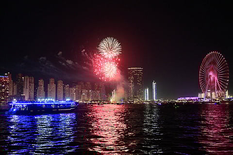 Fireworks illuminate the sky over Dubai on March 31, 2025, on the first day of Eid al-Fitr marking the end of the holy Muslim month of Ramadan. (Picture used for illustrative purposes)
