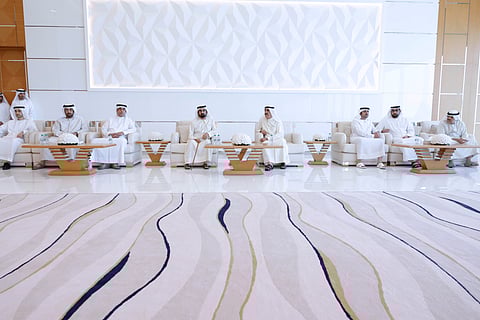 Sheikh Mohammed offers condolences to UAQ Ruler on passing of his mother