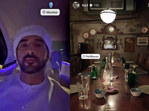Sheikh Hamdan shares glimpses of his visit to Mumbai's renowned Pali Bhavan restaurant