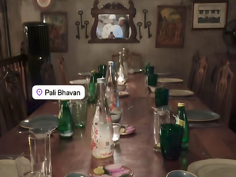 Sheikh Hamdan shared photos and videos of his surprise visit to Pali Bhavan in Mumbai.