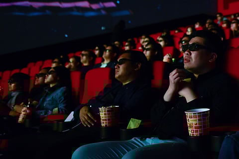 Cinemagoers in China.