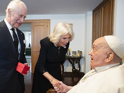 Pope Francis, who is recovering from life-threatening pneumonia, made an unscheduled visit to St Peter's Basilica Thursday, his second surprise outing in two days after previously meeting King Charles and Queen Camilla.