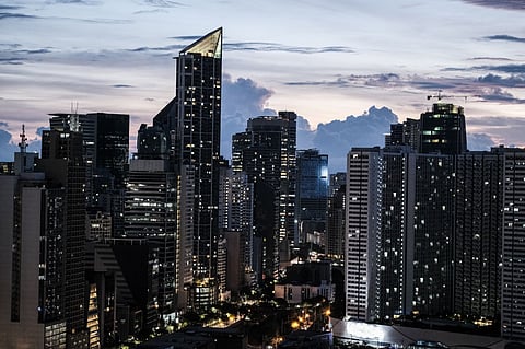 A view of the Manila skyline.