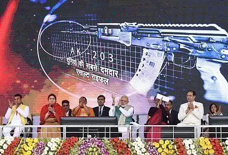 In 2019 that Prime Minister Narendra Modi visited Amethi and dedicated to the nation the Joint Venture of Indo-Russian Rifles Pvt Ltd, for Kalashnikov assault rifle production.