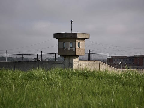 A picture taken in Villepinte near Paris on April 13, 2017 shows the Villepinte (Seine-Saint-Denis) prison. Several correctional facilities in France were targeted by vehicle fires, and Toulon's La Farlede prison was hit by automatic gunfire during the night from April 14 to April 15, 2025.
