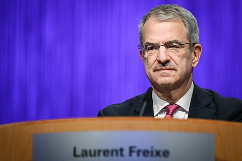 CEO Laurent Freixe attends a general shareholders meeting of Swiss food giant Nestle in Ecublens, near Lausanne.