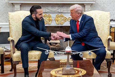 President Trump meets with El Salvador President Bukele.