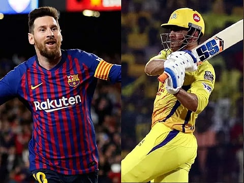 Watch: MS Dhoni shows off his football skills with Lionel Messi in new ad