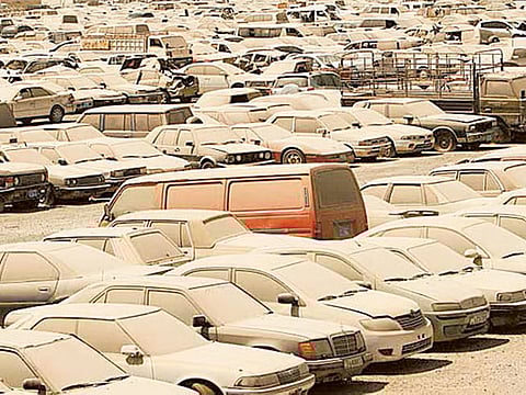 Sharjah Municipality warns on Monday that unclaimed impounded vehicles will be auctioned after six months