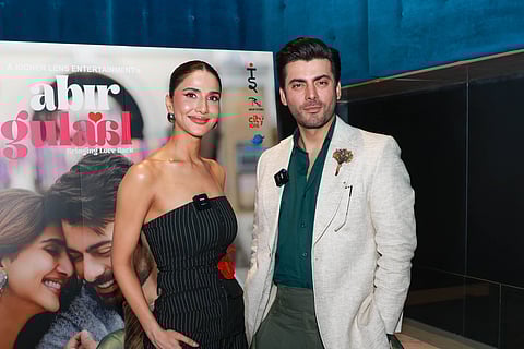 Vaani Kapoor and Fawad Khan in Dubai to promote their romantic drama Abir Gulaal this Monday, April 21