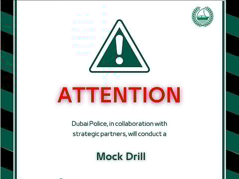 Dubai Police to conduct a mock drill at Al Warsan Area