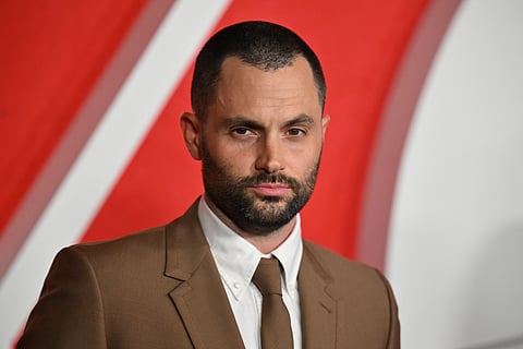 US actor Penn Badgley attends the season 5 screening of Netflix's "You" at the Plaza Hotel in New York City, April 23, 2025.