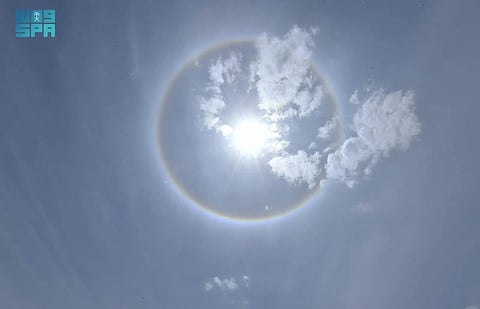 Rare Sun halo shines over Saudi skies