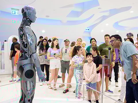 The upgraded version of Ameca, revealed during the inaugural Dubai AI Week, now boasts even more realistic facial expressions, natural human-like responses, and highly precise movements.