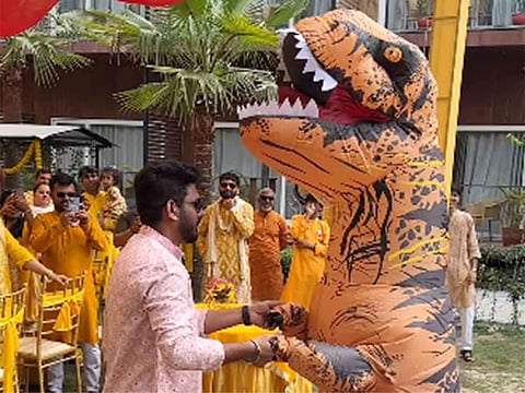 The dino-themed haldi has not only made people smile but also reminded many that sometimes, the best moments are the unexpected ones.