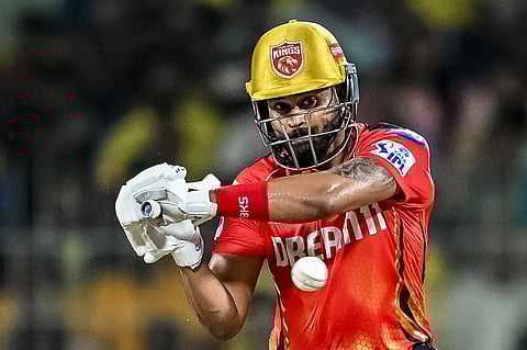 Punjab Kings' captain Shreyas Iyer in action during the Indian Premier League.