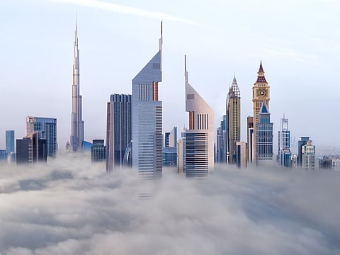 In the mid-1990s, His Highness Sheikh Mohammed bin Rashid Al Maktoum, Vice President and Prime Minister of the UAE and Ruler of Dubai, launched an international design competition, challenging participants to create a landmark for the city’s growing financial hub. The current design was the winning entry.