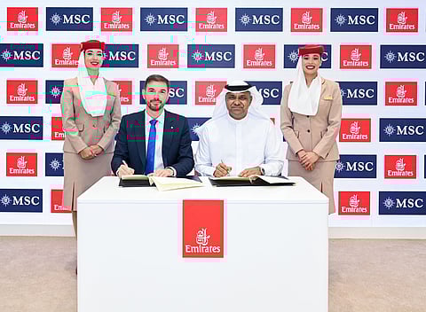The new memorandum of understanding (MoU) was signed at the Arabian Travel Market (ATM) 2025 in Dubai by Nabil Sultan, Emirates’ EVP for Passenger Sales and Country Management, and Eudes-Philippe Le Guelinel, Head of Fly & Cruise at MSC Cruises.