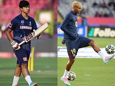 Teenagers Vaibhav Suryavanshi (left) and Lamine Yamal lit up the sports world with their sensational performances this week.