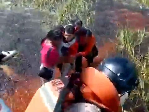 The plane was flying from the town of Baures to the north-central city of Trinidad, 180 kilometers away, when it ran into trouble.