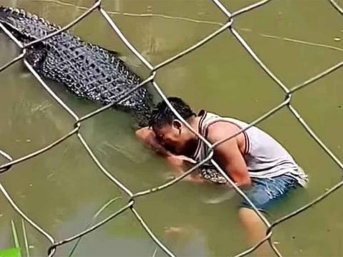 The victim, bloodied and in shock, was rushed to a nearby hospital.