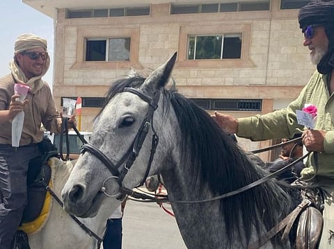 Four riders, one mission: Pilgrims reach Mecca on horseback after journey from Spain