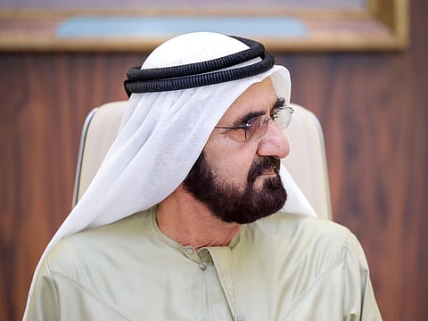 His Highness Sheikh Mohammed bin Rashid Al Maktoum, Vice-President and Prime Minister of the UAE and Ruler of Dubai.